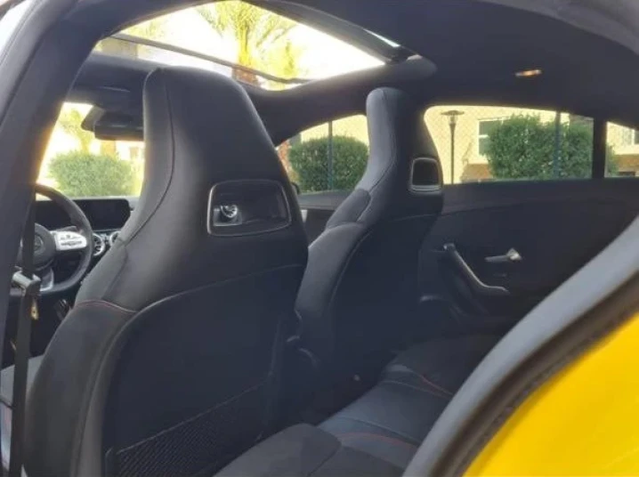 Mercedes Benz CLA45  2023 YELLOW RENTAL IN DUBAI - undefined